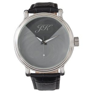 Montre Monogramme gris ardoise