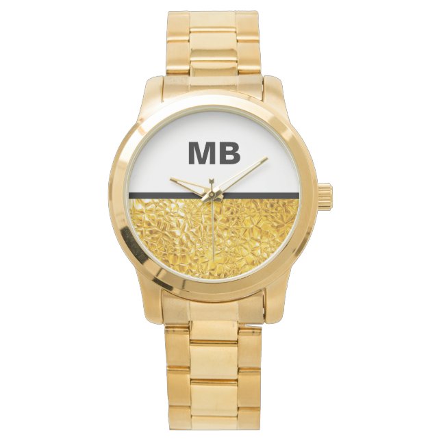 Montre Monogramme homme d'affaires moderne (devant)