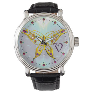 Montre MONOGRAMME HYPER BUTTERFLY, Fractures Bleues Aqua