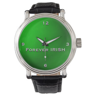 Montre Monogramme IRLANDAIS vert pour toujours