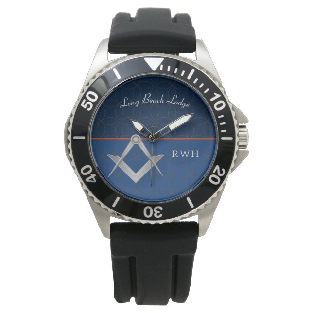 Montre Monogramme Masonic Monogramme Sportif Bleu (devant)