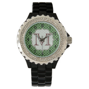 Montre Monogramme monogramme en latti vert