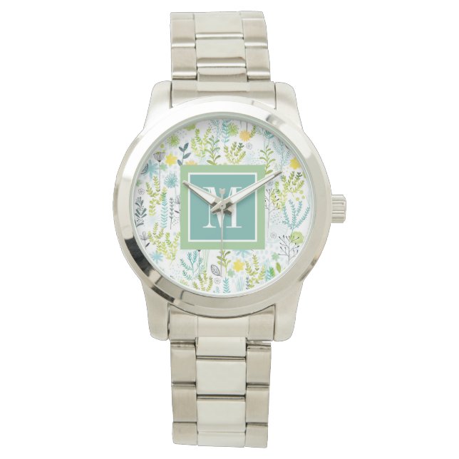 Montre Monogramme | Motif sauvage et libre (devant)