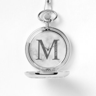 Montre Monogramme personnalisé et surveillance de poche d