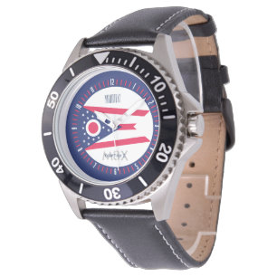Montre Monogramme personnalisé Ohio State Flag Watch Desi