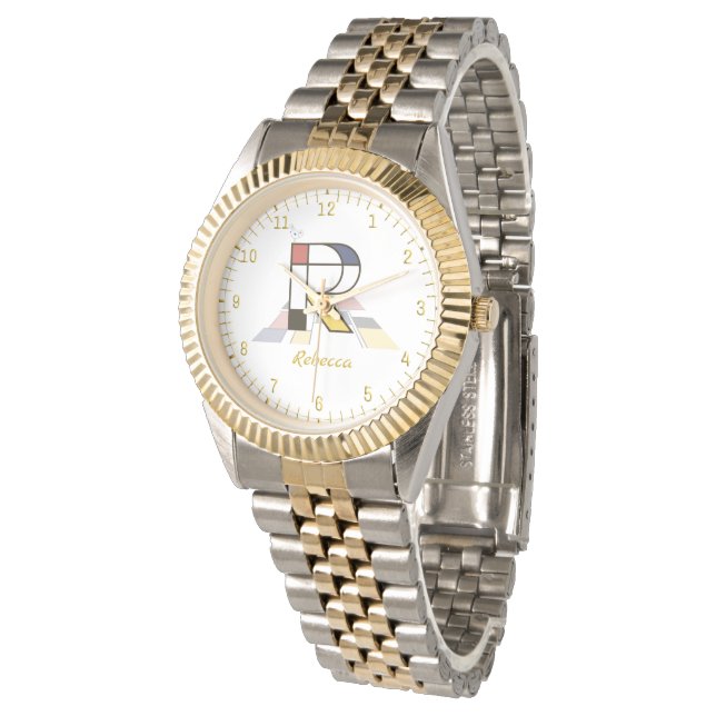 Montre Monogramme "R" - Rebecca (Incliné)