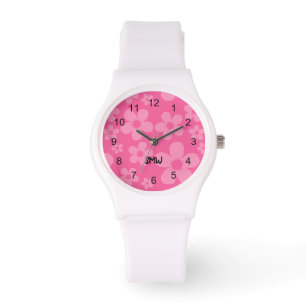 Montre Monogramme rose