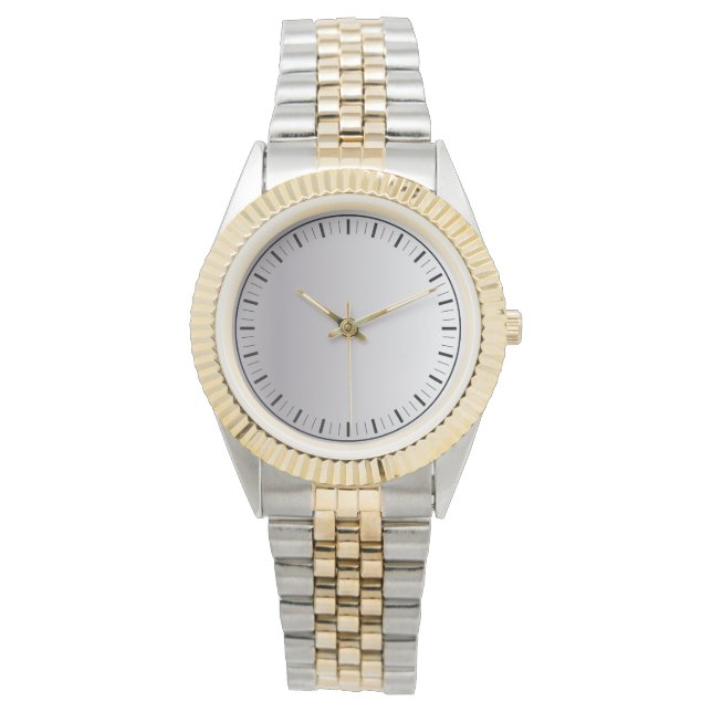 Montre Monogramme rustique masculin surdimensionné (devant)