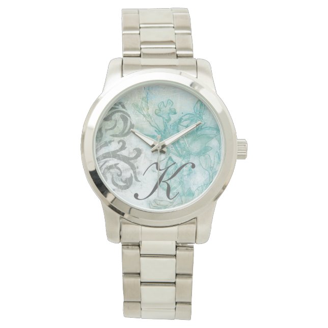 Montre Monogramme | Spray de fleurs II (devant)