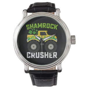 Montre Monstre Shamrock Crusher Camion Jour de la Saint-P
