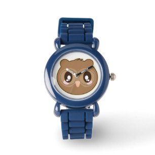 Montre Montre/hibou en acier inoxydable Bezel pour enfant