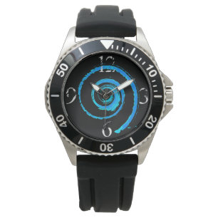 Montre Montre-horloge ronde à fils colorés
