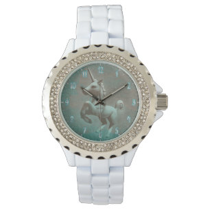 Montre Montre-poignet Unicorne (Vert)