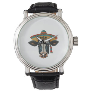 Montre Moolah fait Mirth graphique tee cow UFO eWatch