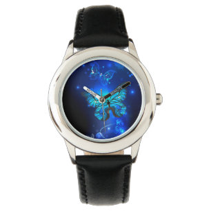 Montre Morpho Butterfly in the Dark Background