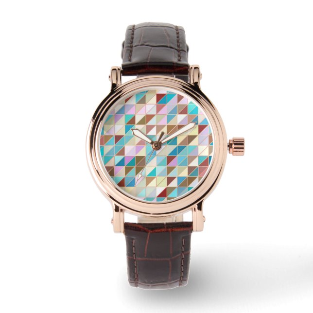 Montre Mosaic - Pastels et tons terre (Recto)