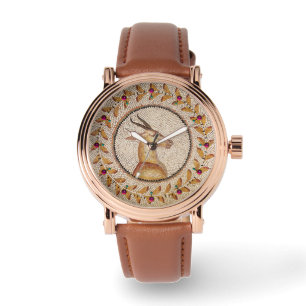 MONTRE MOSAÏQUES ROMAINES ANTIQUE / GAZZELLE