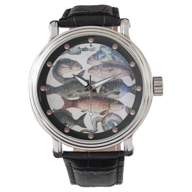 MONTRE MOSAÏQUES ROMAINES ANTIQUE, PÊCHES, ESPACE DE VIE  (devant)
