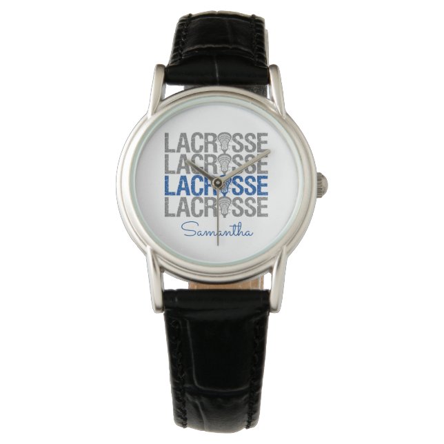 Montre Mot de crosse bleu désorienté (devant)