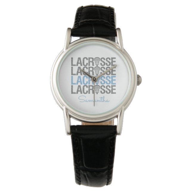 Montre Mot de crosse en poudre bleu débrayé (devant)