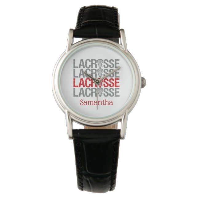 Montre Mot de crosse rouge (devant)