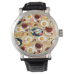 Montre Motif 3 de petit déjeuner