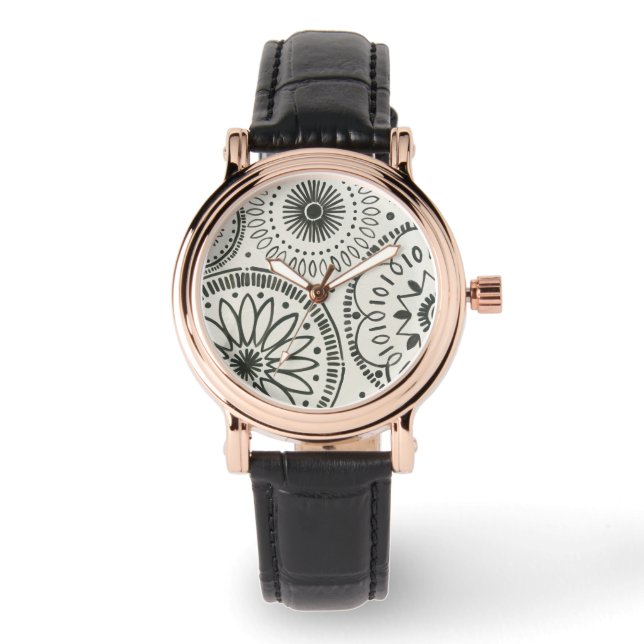 Montre Motif Abstrait Kami (Recto)