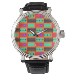 Montre Motif Abstrait transparent