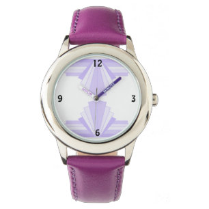 Montre Motif Art déco à Lilac