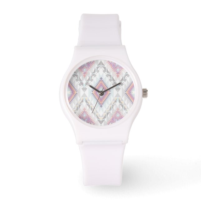 Montre Motif Aztec géométrique Abstrait (Recto)