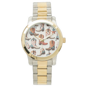 Montre Motif bottes Cowboy
