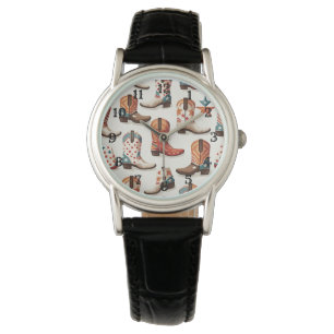 Montre Motif bottes Cowboy