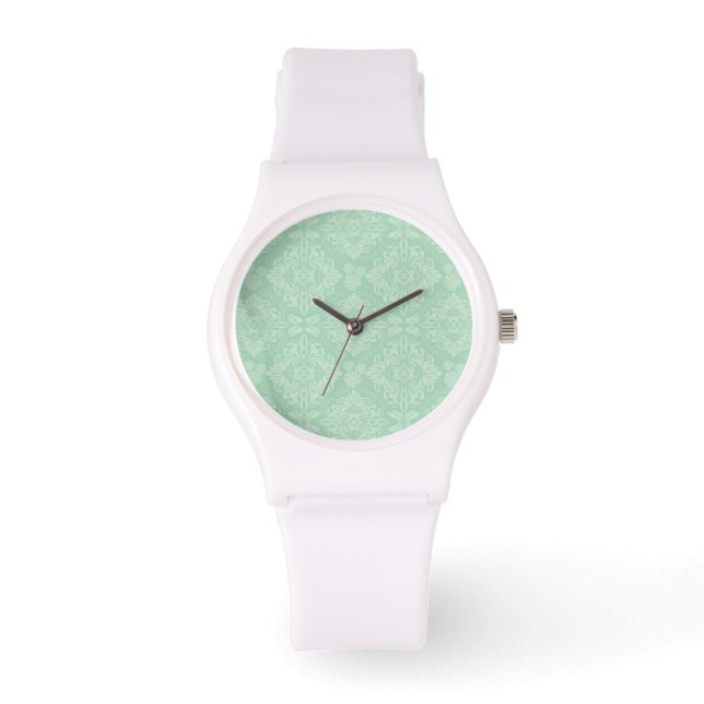 Montre Motif damassé vert (Recto)