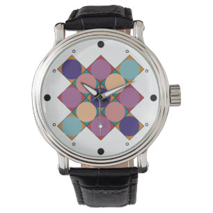 Montre Motif damier des années 70