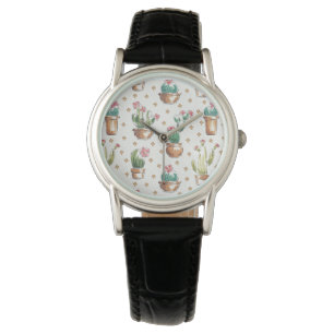 Montre Motif de fleur d'étape   de fleur de désert