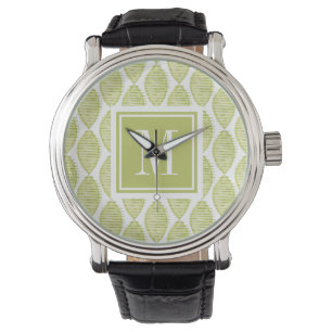 Montre Motif de fleurs du monogramme   Hygge