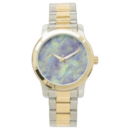 Montre Motif de fluides bleu tanzanite