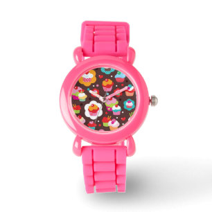 Montre Motif de gâteau Coupe Cute