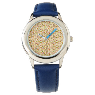 Montre Motif de la feuille de champignons inoxydable