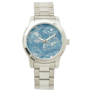 Montre Motif de la mer tropicale