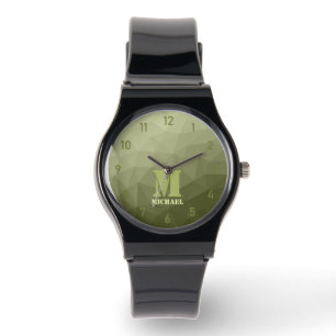 Montre Motif de maillage géométrique de l'armée