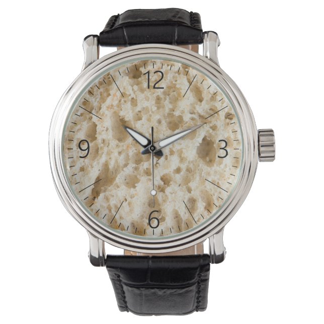 Montre Motif de pain frais (devant)