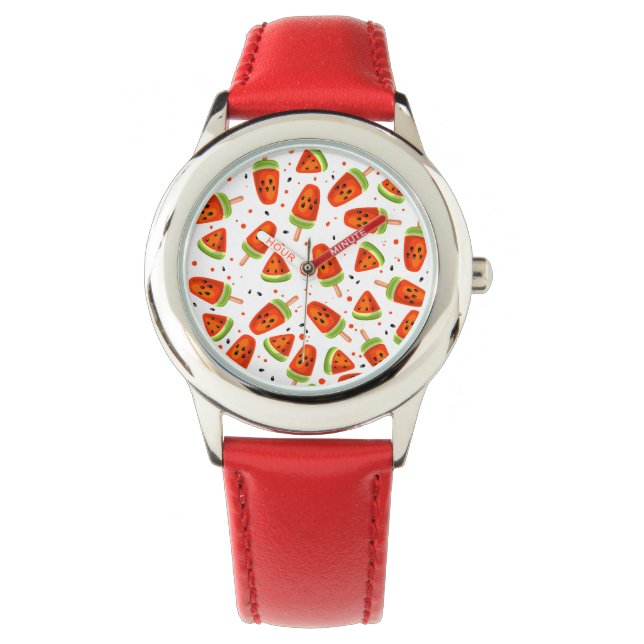 Montre Motif de pastèque (devant)