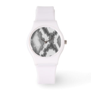 Montre Motif de peau de serpent de python