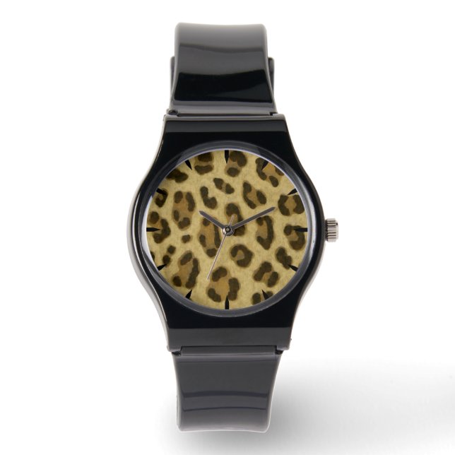 Montre Motif de peau Poster de animal léopard (Recto)