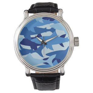 Montre Motif de requin bleu