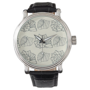 Montre Motif décoratif de coquilles
