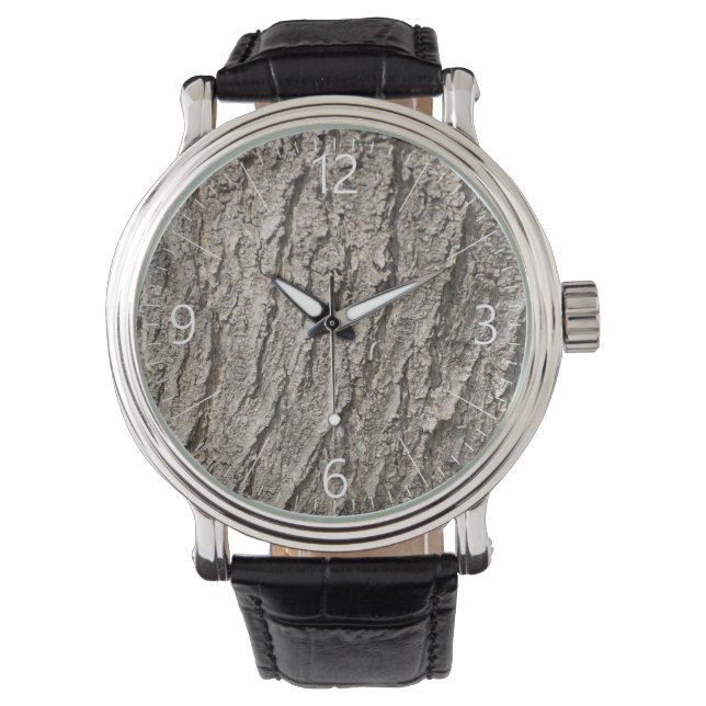 Montre Motif d'écorce (devant)