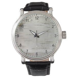 Montre Motif d'écorce de bouleau