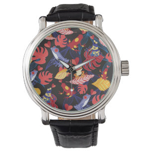 Montre Motif des grenouilles d'amants